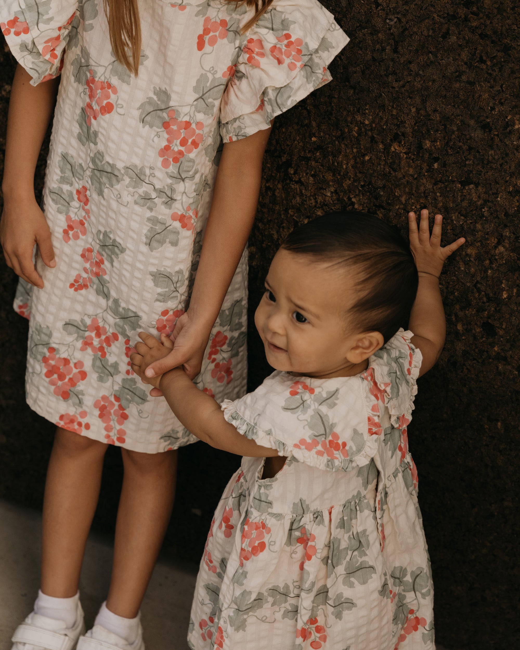 Garbo&Friends Seersucker Collar Romper Dress | Grapes Pink image 3