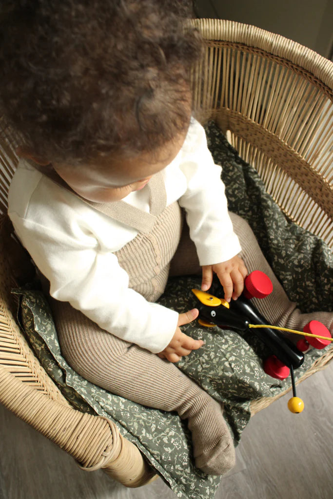 Silly Silas Footed Tights with Braces - Peanut Blend image 3