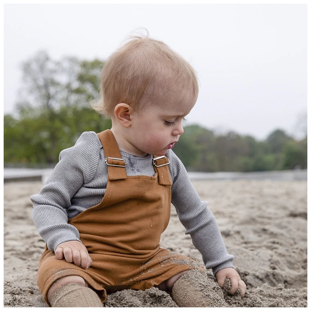 Minimalisma Bono Silk and Cotton bodysuit - Grey Melange image 2