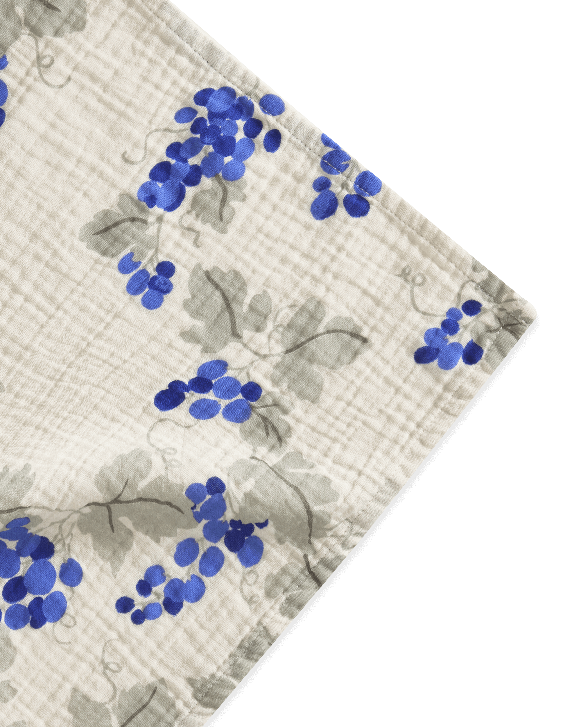 Garbo&Friends Muslin Swaddle Blanket | Grapes Blue image 1