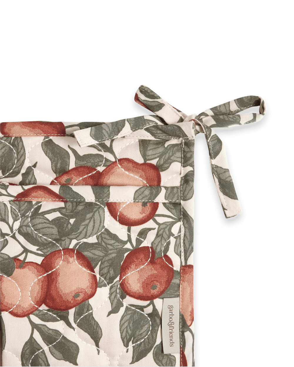 Garbo&Friends Satin Quilted Bed Pocket - Pomme image 3