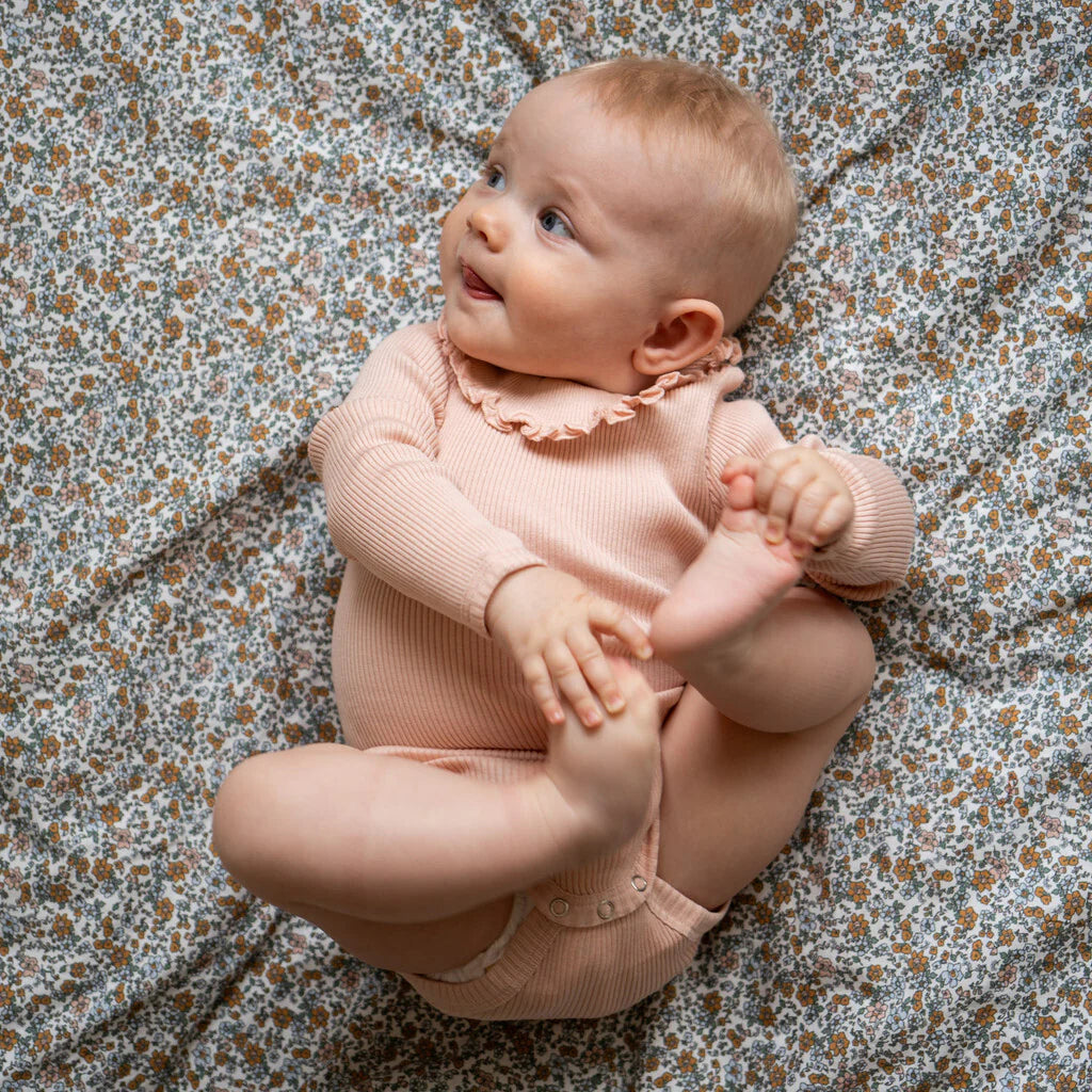 Minimalisma Beauty Silk and Cotton bodysuit - Sweet Rose image 2