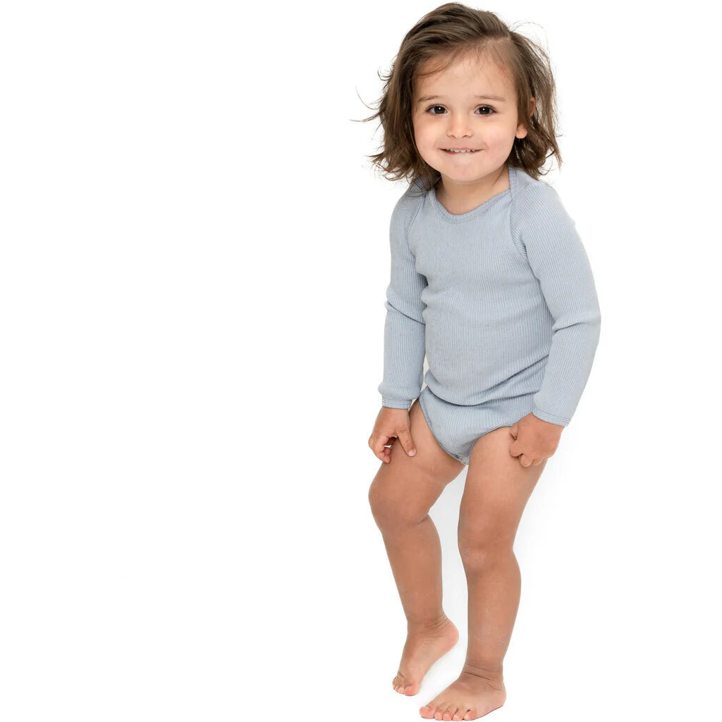 Minimalisma Bono Silk and Cotton bodysuit - Clearwater image 2