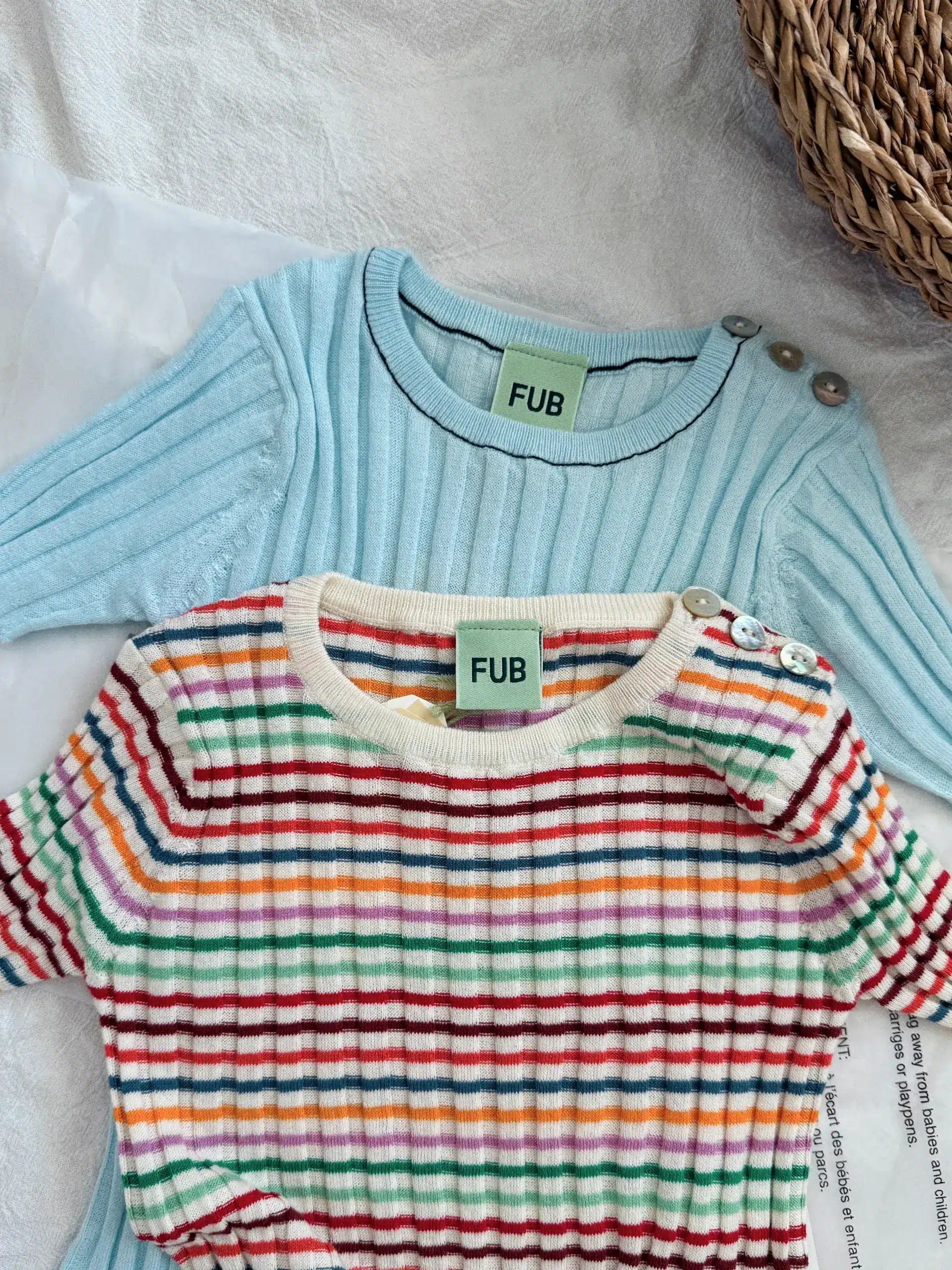FUB Baby Rib Body - multi stripe image 3