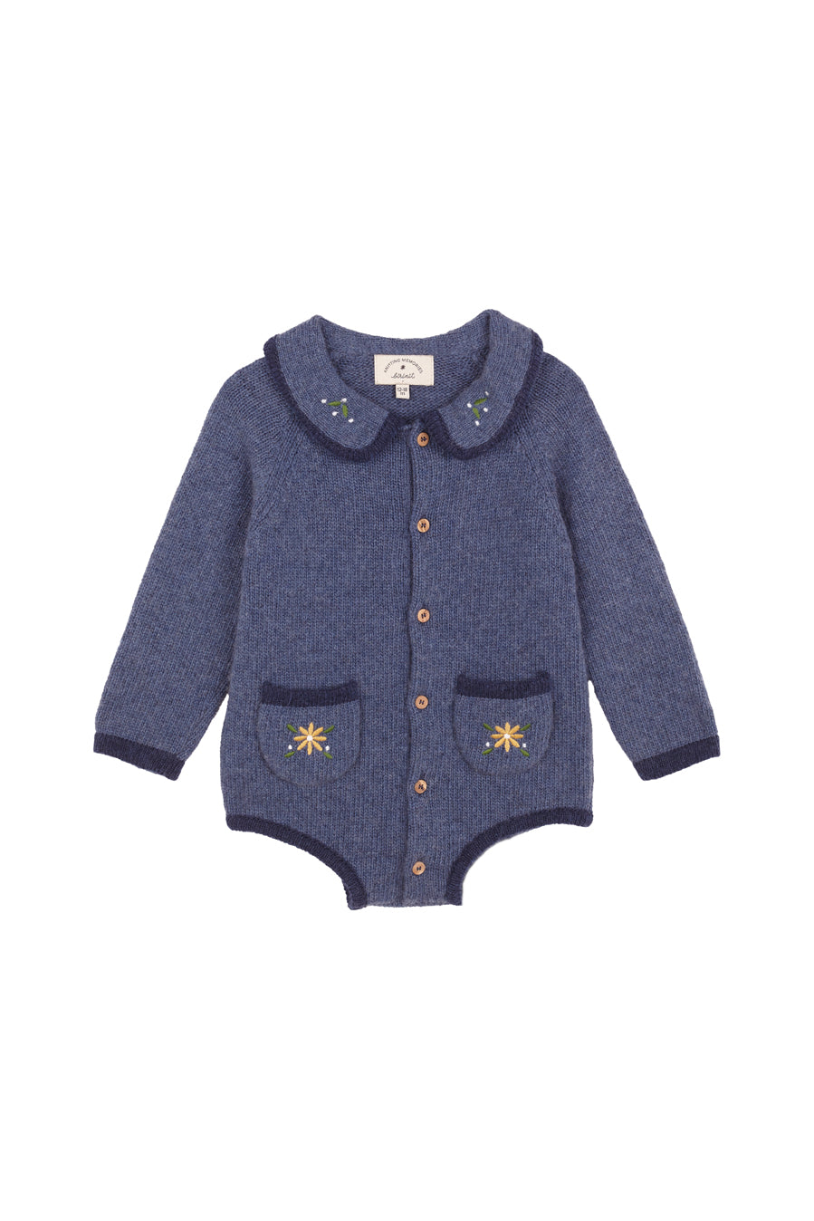 Birinit Anabela knit embroidered romper | Milomoo