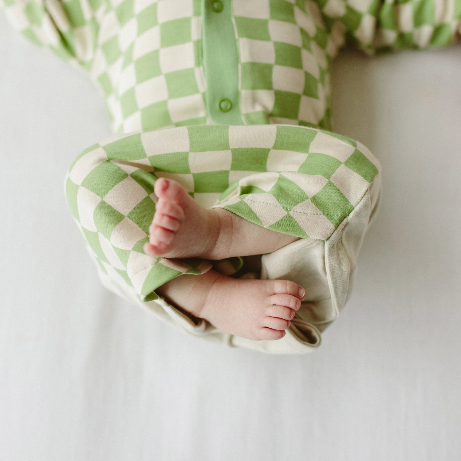 goumikids 24 Hour Convertible Sleeper Baby Gown - Cabana Green image 2