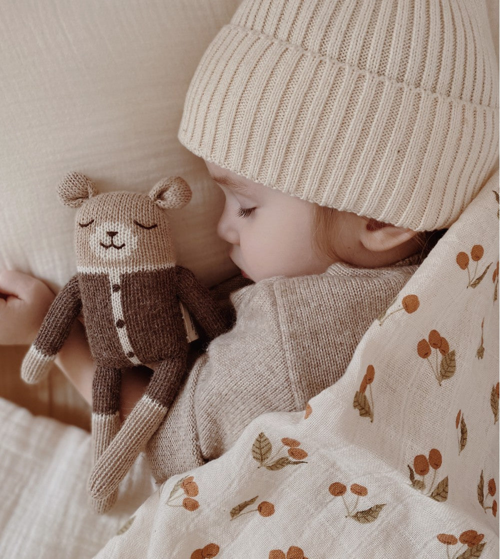 Main Sauvage Muslin swaddle blanket | cherry image 1