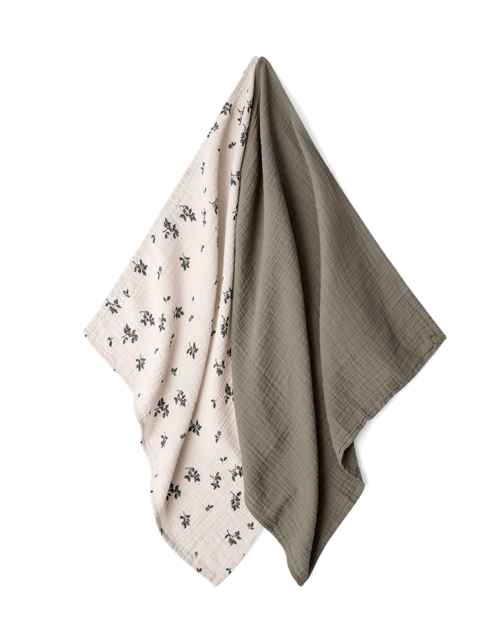 Garbo&Friends Muslin Blanket 2 pcs - Blueberry image 1