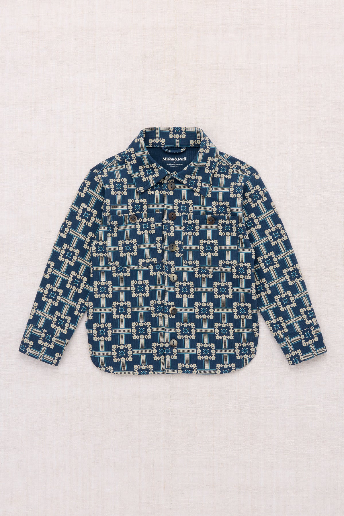Director's jacket Moonlight railroad floral