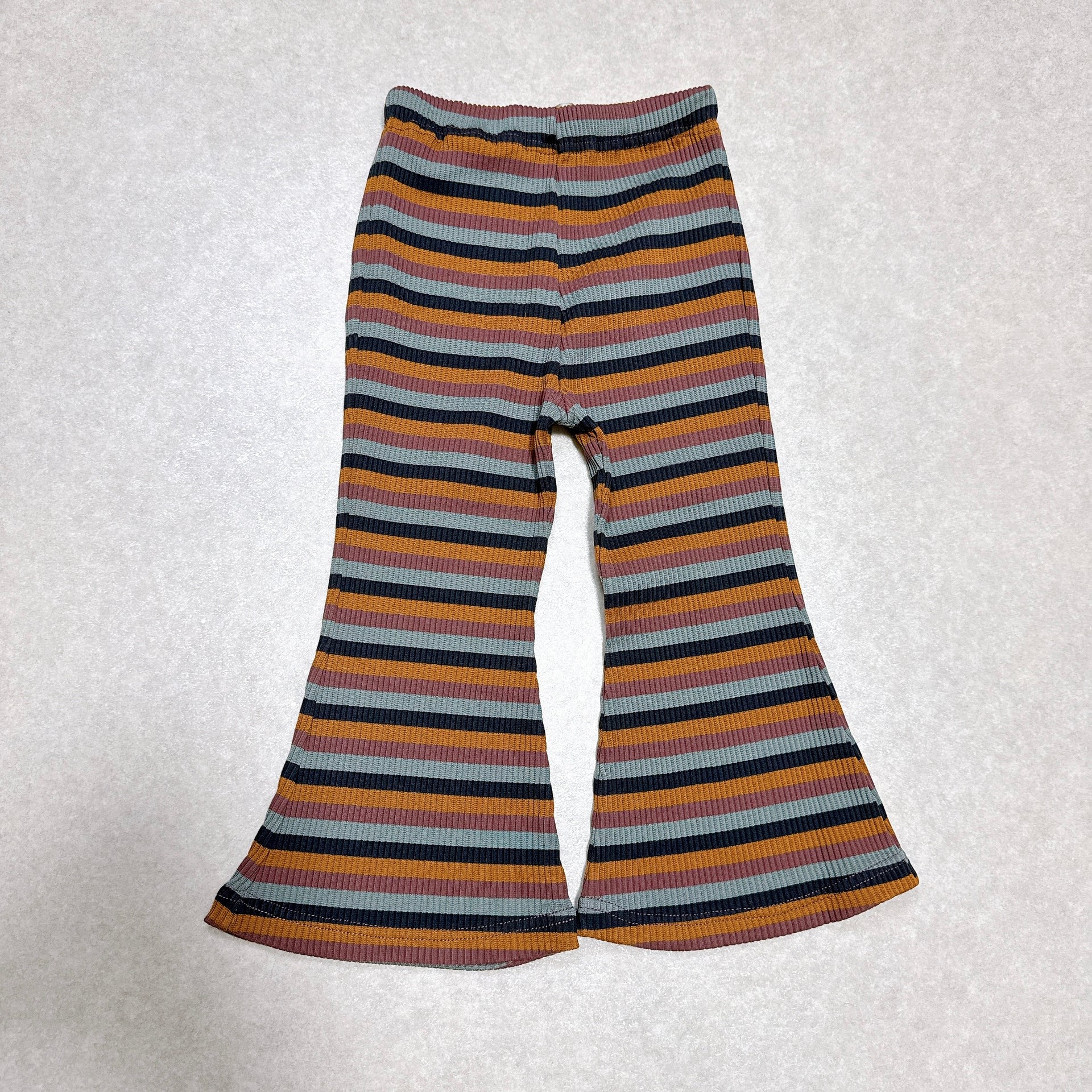 Retro Border Rib Pants / Blue