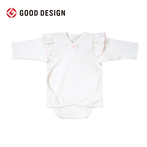 PATTO SATTO OMEKASHI Long-Sleeve Baby Underwear - Ivory