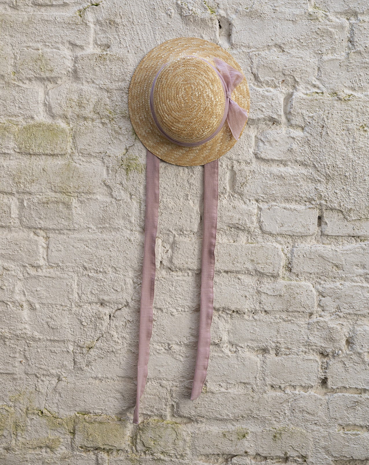 The Classic Canotier Straw Hat - Plain Old Rose