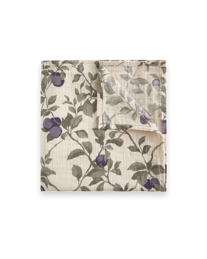 Garbo&amp;Friends Muslin Swaddle Blanket - Plum image 0