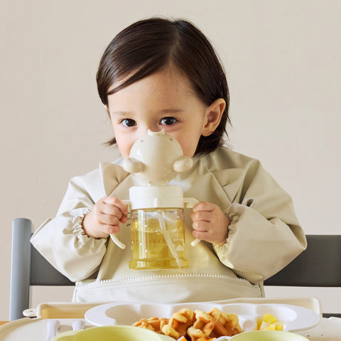 Mamamanma Straw Mug Beige