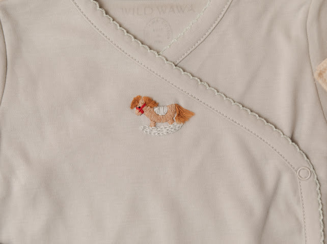 Pima Embroidered Bundle Set in Rocking Horse