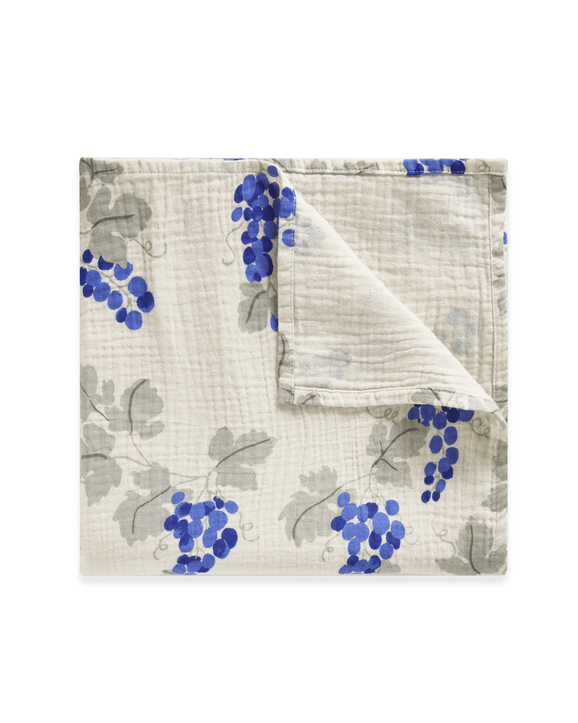 Garbo&amp;Friends Muslin Swaddle Blanket | Grapes Blue image 0