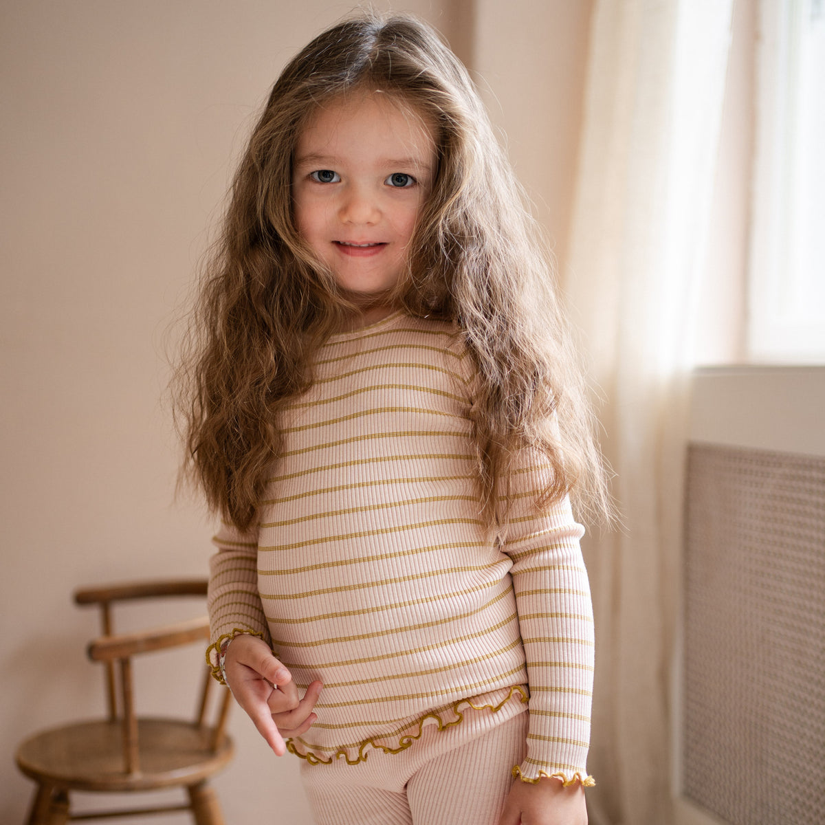Bergen-frill - Sweet Olive Stripes