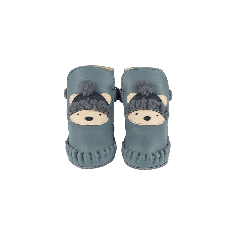 Junus Booties | Polar Bear Blue Stone Leather