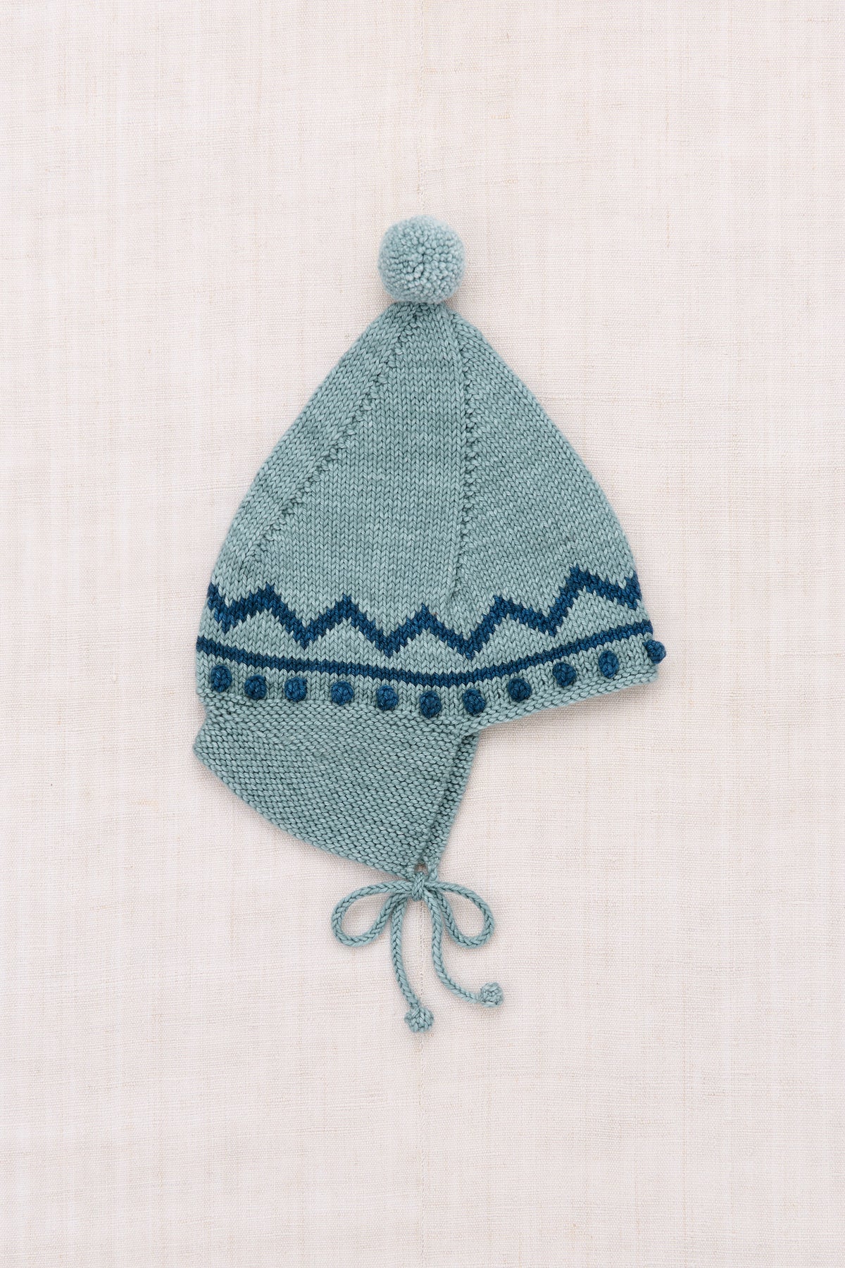 Zig zag pointy peak hat Slate