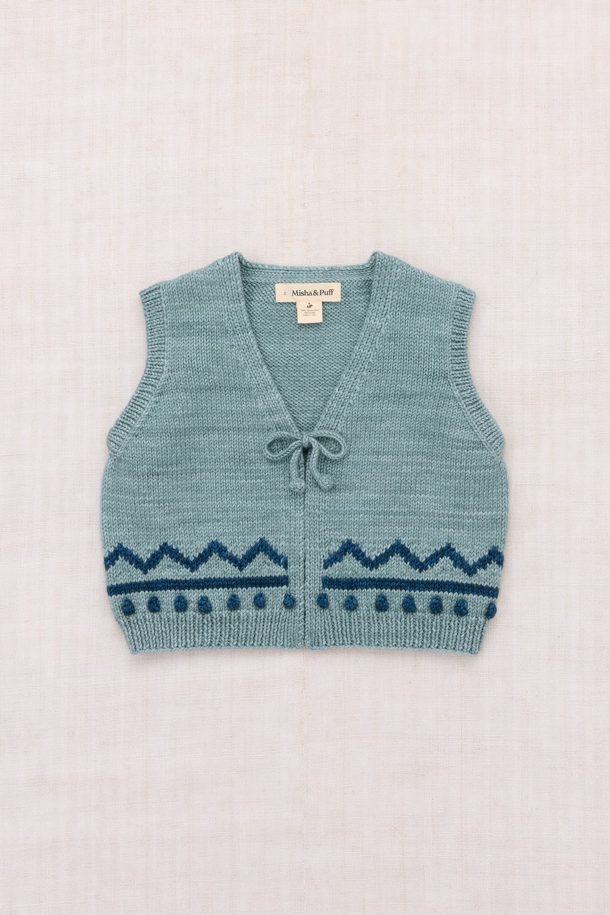 Zig zag vest Slate