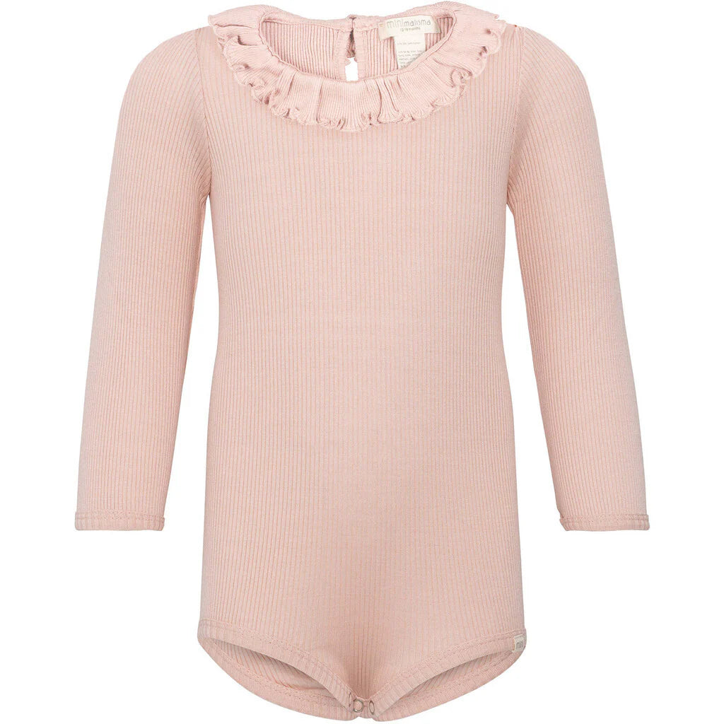 Minimalisma Beauty Silk and Cotton bodysuit - Sweet Rose image 0