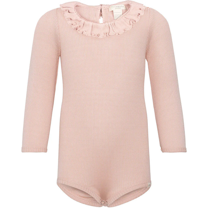 Minimalisma Beauty Silk and Cotton bodysuit - Sweet Rose image 0