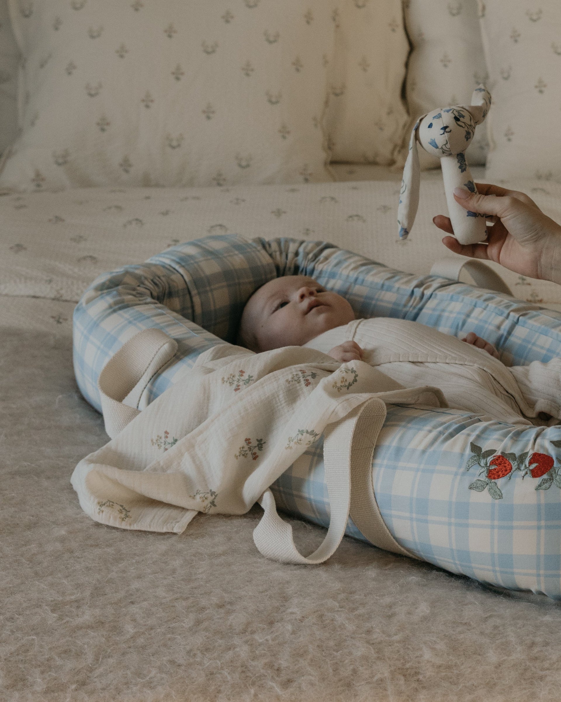 Muslin Swaddle Blanket La Fraise