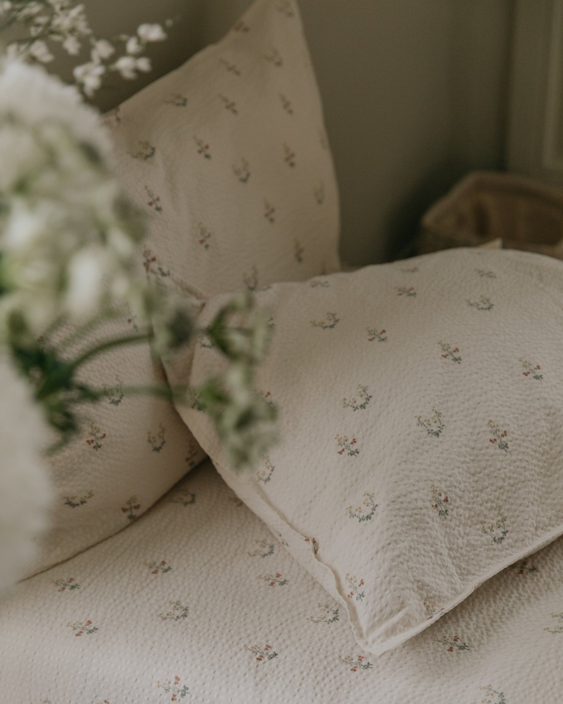 Seersucker Pillowcase La Fraise