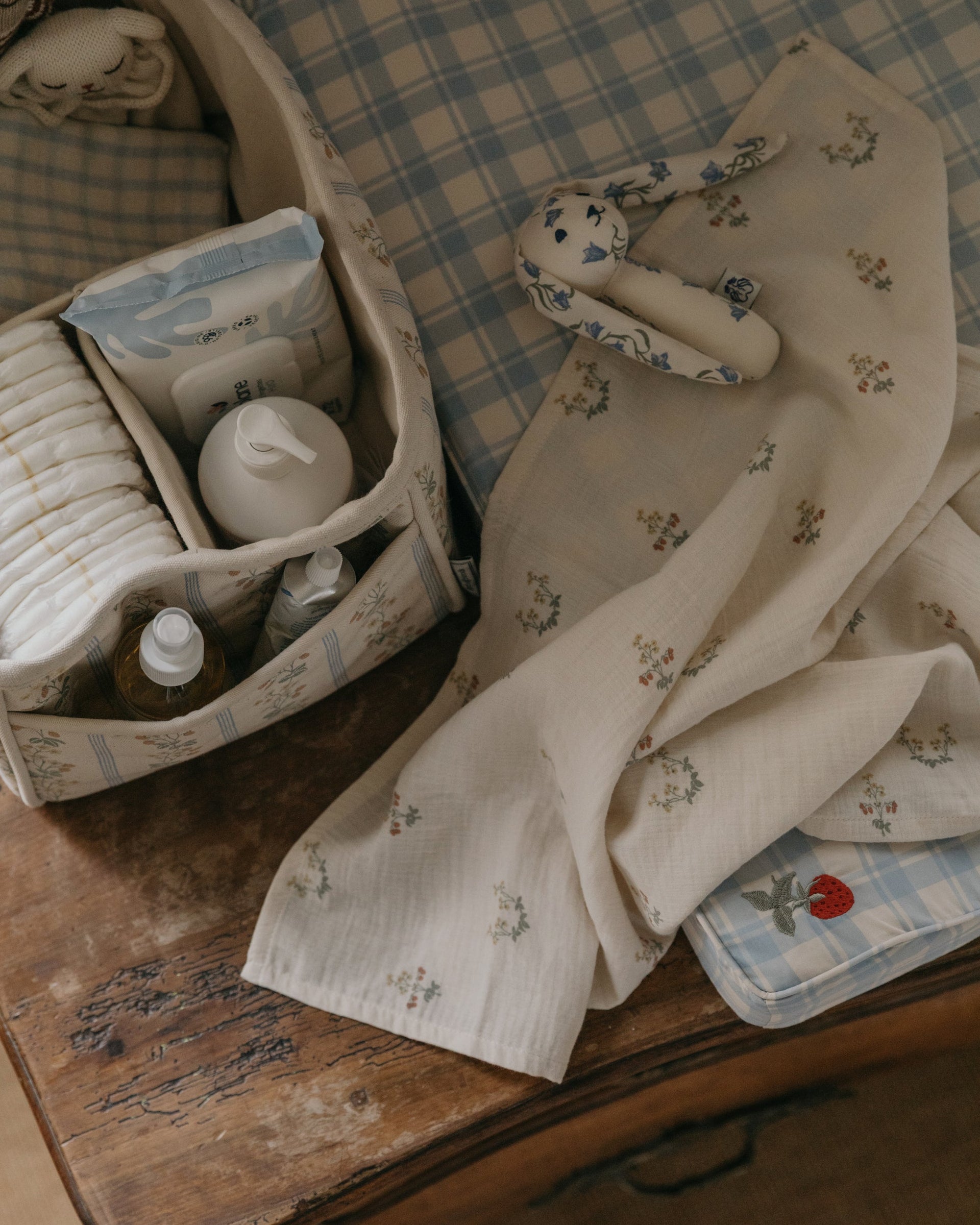Muslin Blanket 2 pcs La Fraise