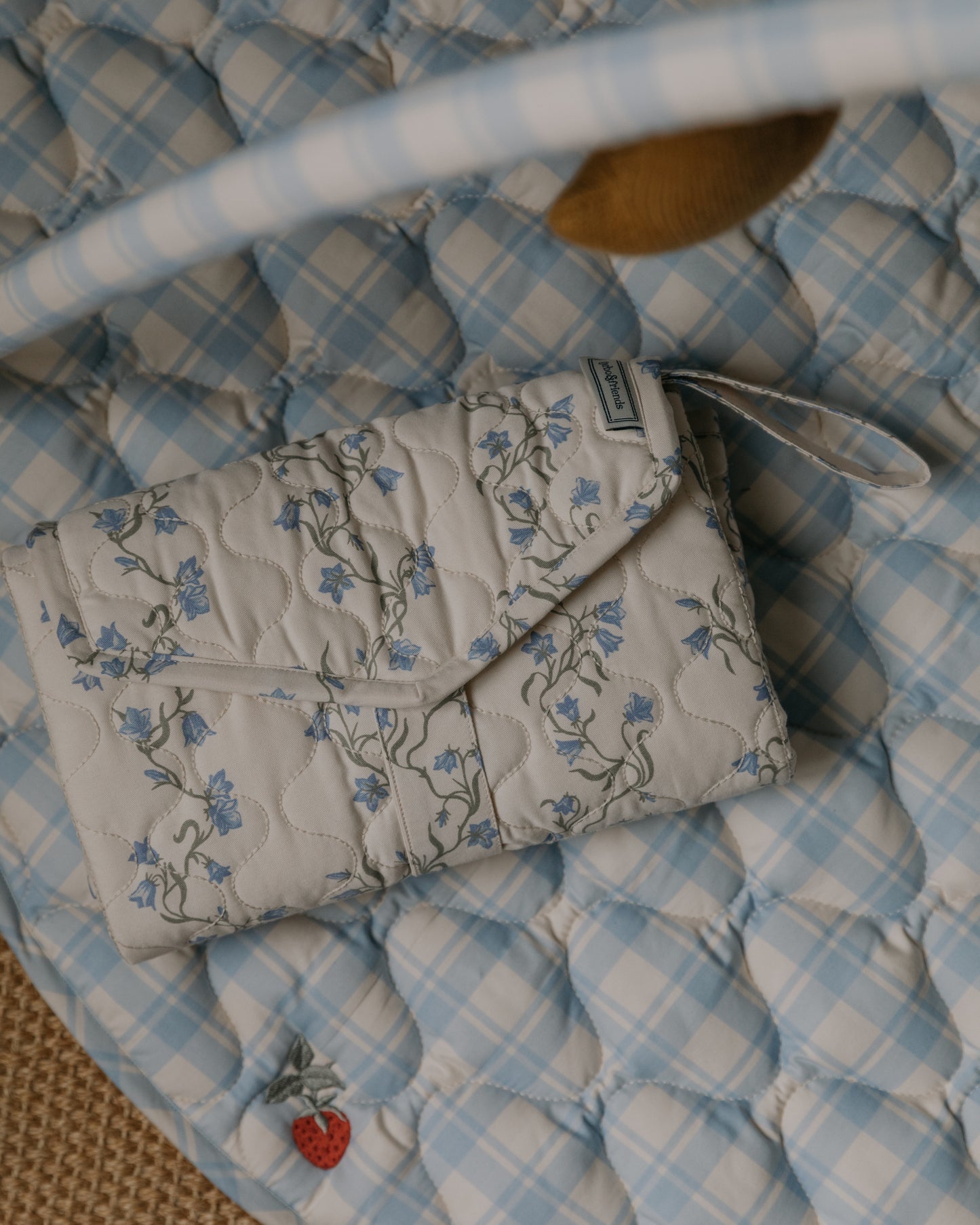 Satin Quilted Change To Go Bell Flower
