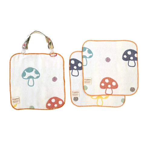 Hoppetta 6 Layer Gauze Muslin Cloth & Clip Set