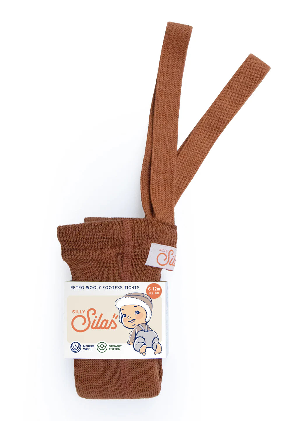 Silly Silas Wooly Footless Tights - Ginger image 0