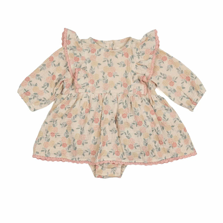 Wild Wawa Juniper Romper - Dusty Pink Roses image 0