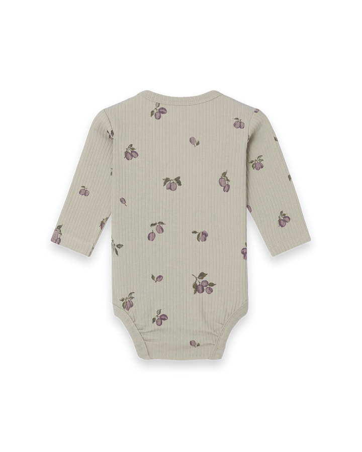 Garbo&Friends Rib Jersey LS Body - Prune Green image 2