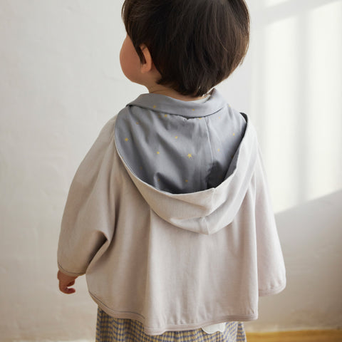 UV Protection Baby Cape – Gray ☀️