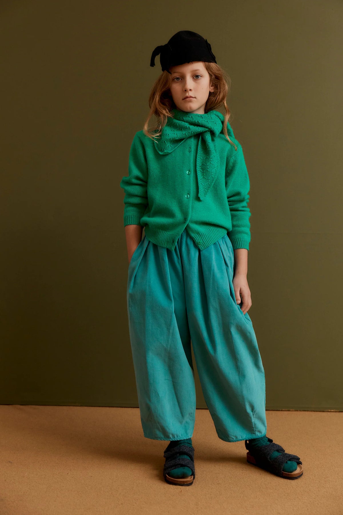 Bobby Cotton Corduroy Trousers - Turquoise