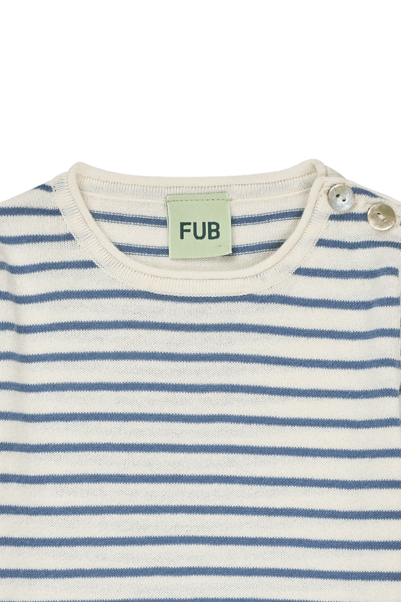 FUB Baby SS Body - ecru/washed indigo image 1