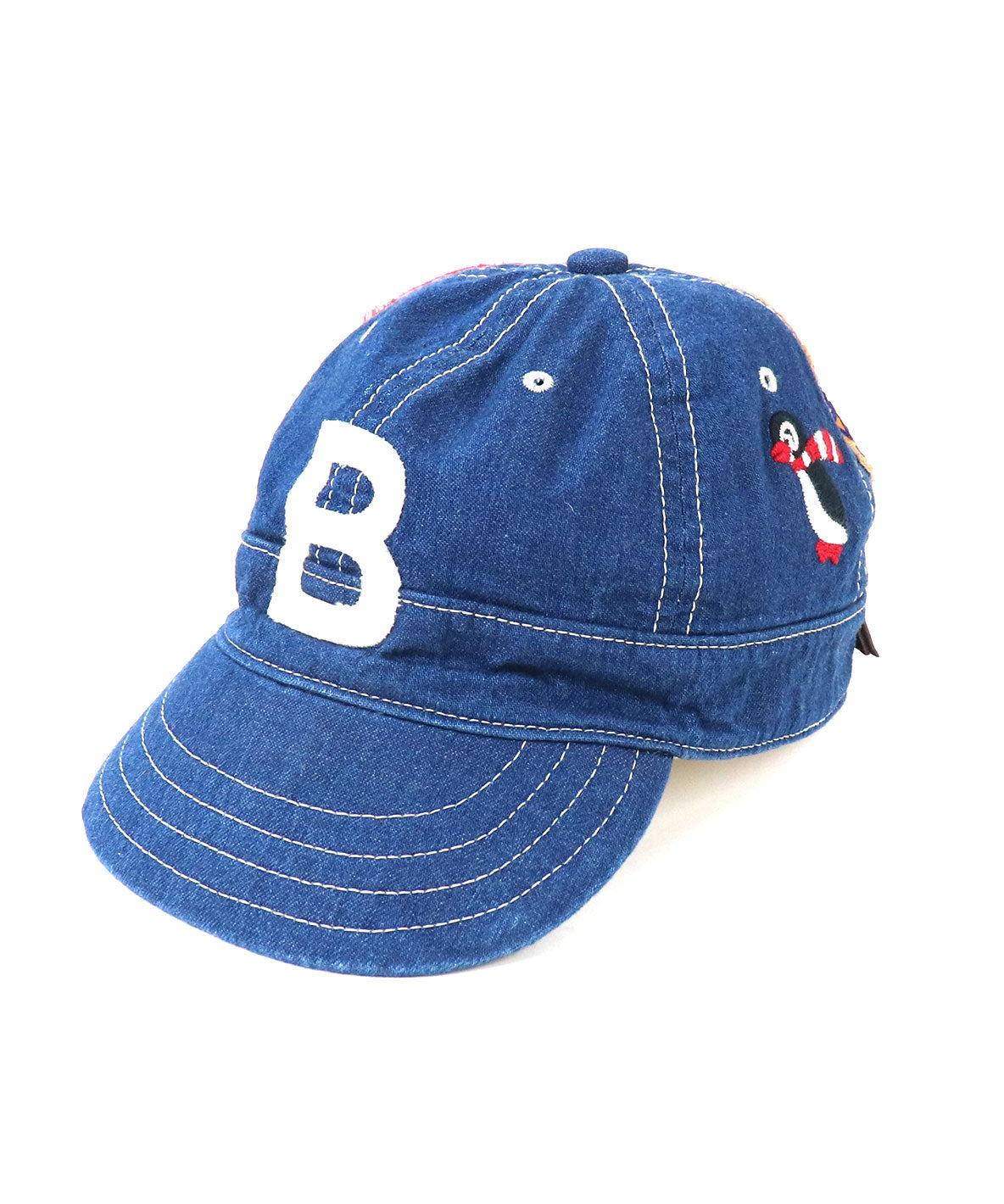 Denim Dungaree Patch B Cap | Milomoo Baby