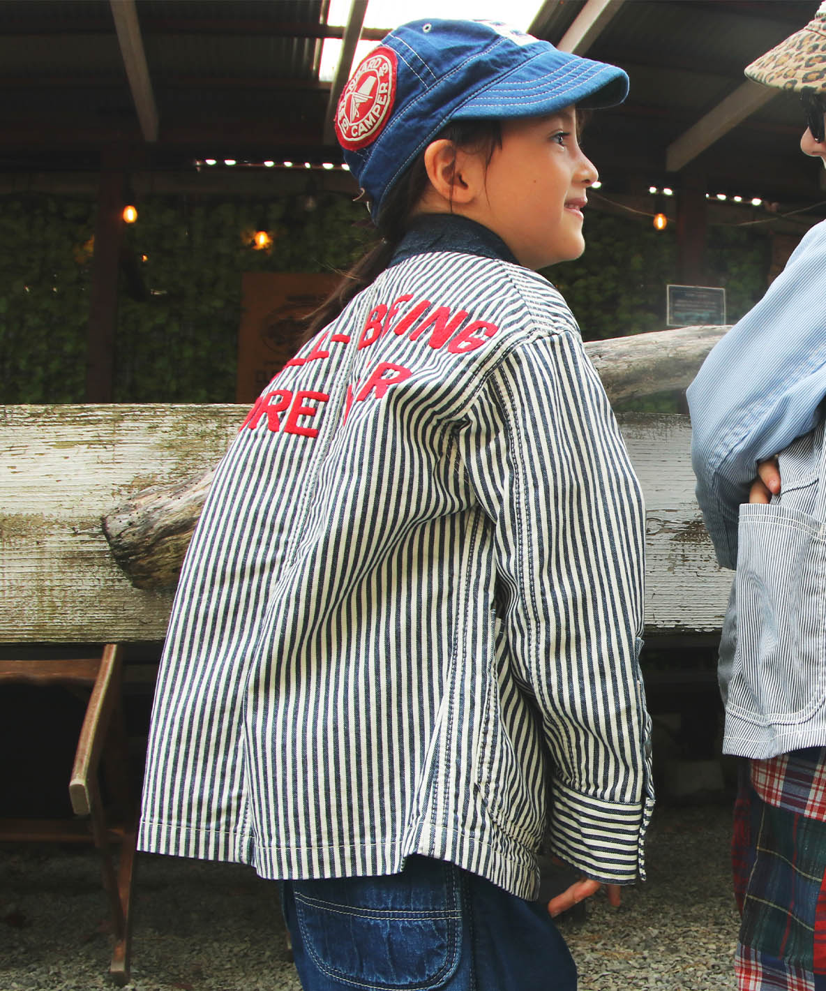 Denim Dungaree Patch B Cap | Milomoo Baby