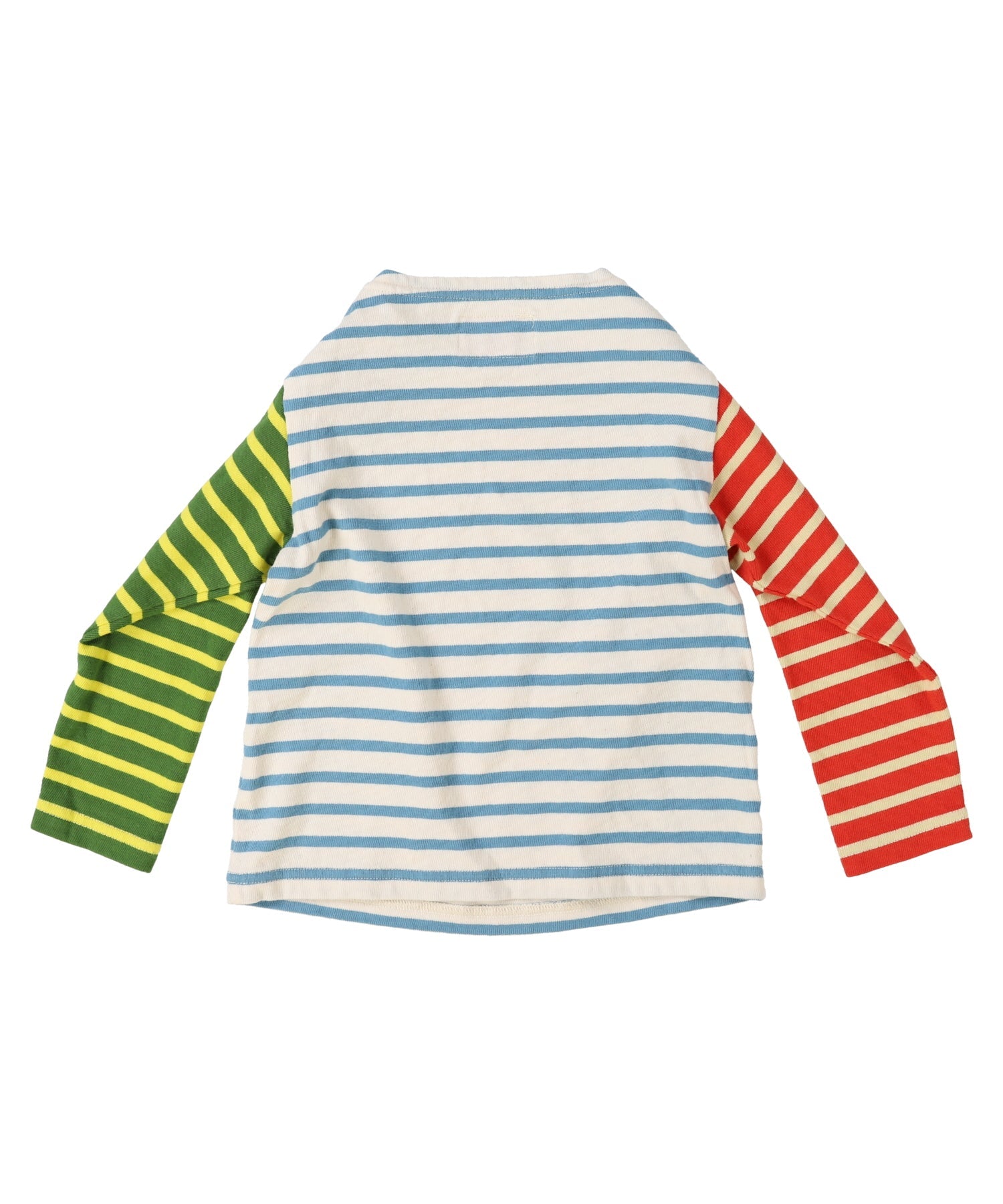 Striped Cotton Jersey Boatneck L/S Tee Crazy1