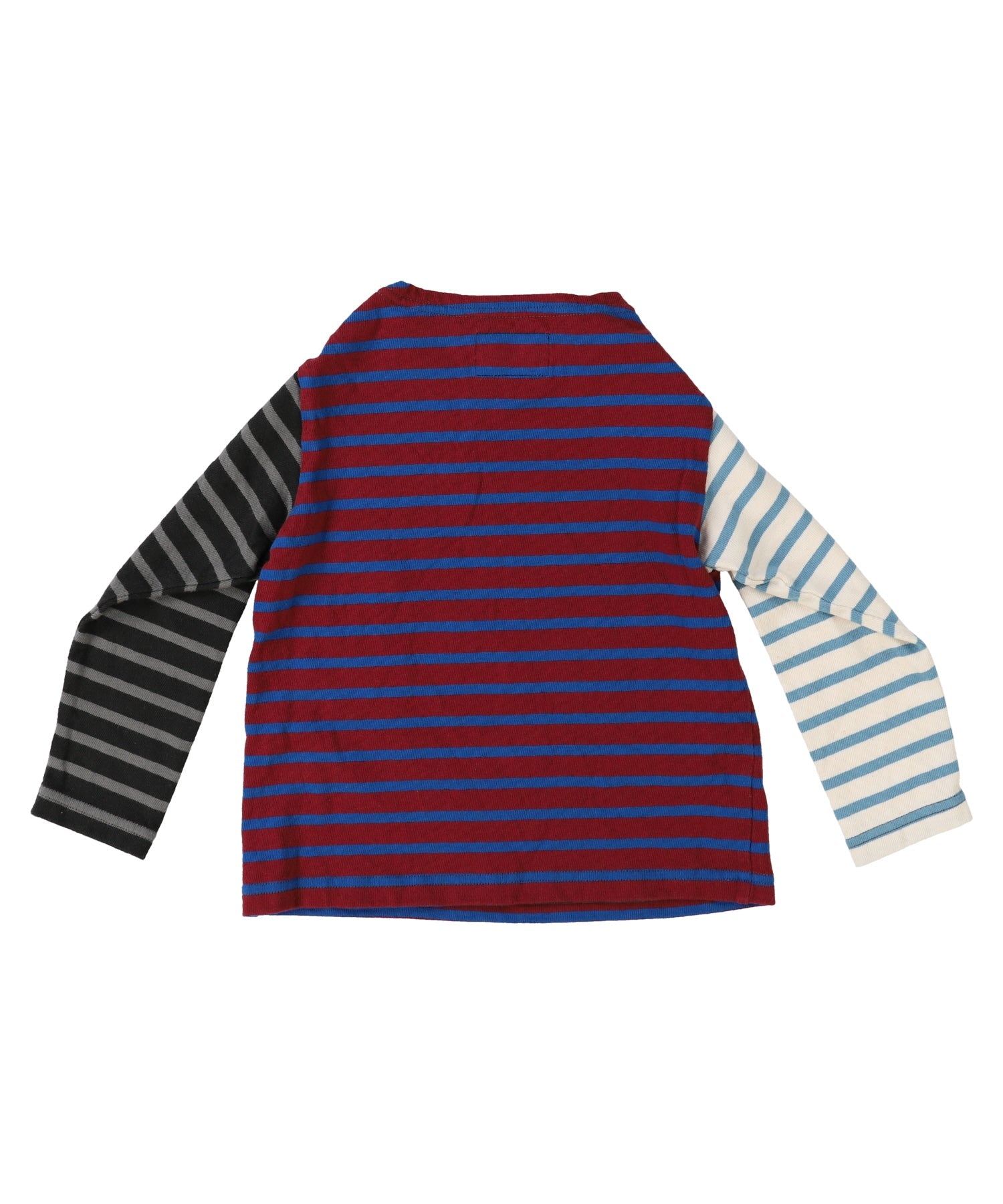 Striped Cotton Jersey Boatneck L/S Tee Crazy2