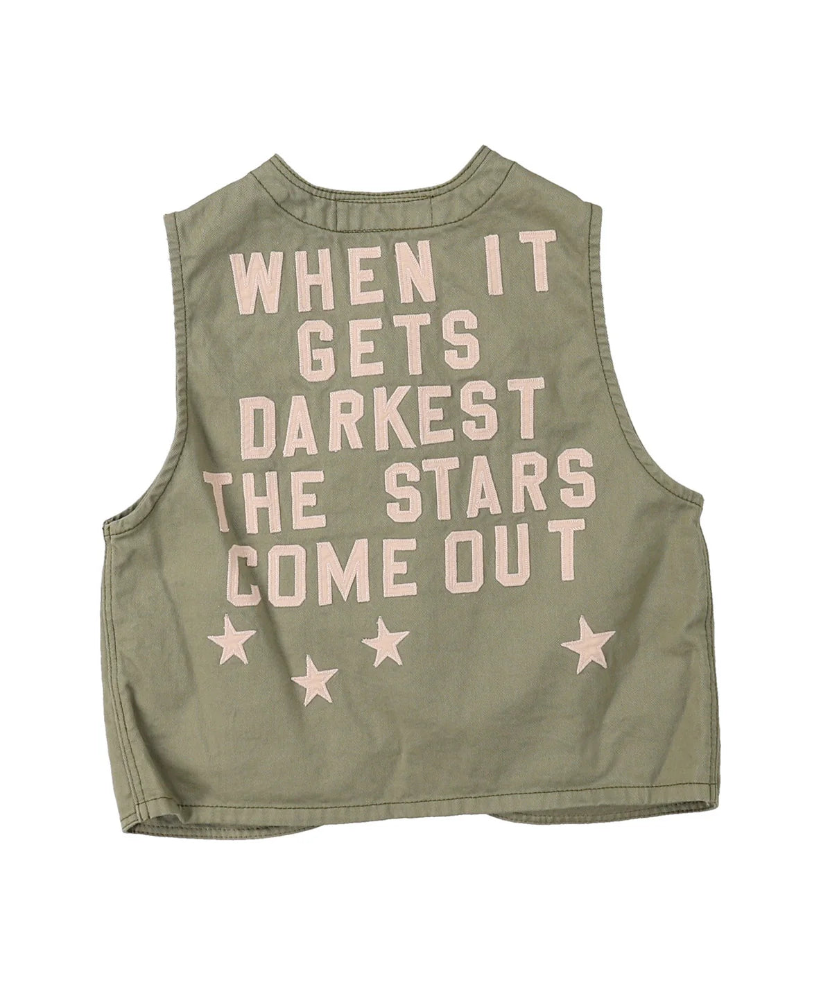 Twill Star Vest - KHAKI