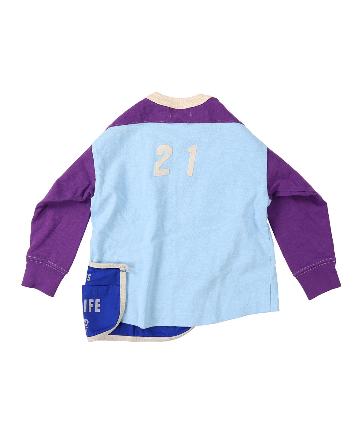 Apron L/S Tee - Blue & Purple