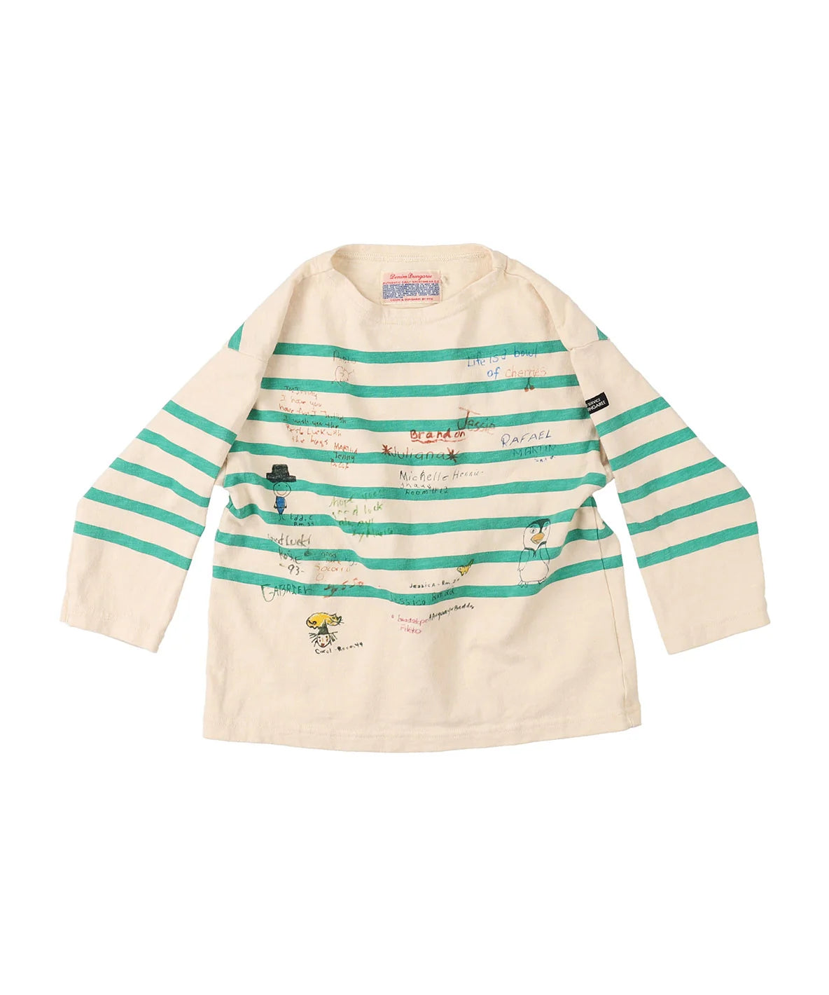 Striped Scribble L/S Tee