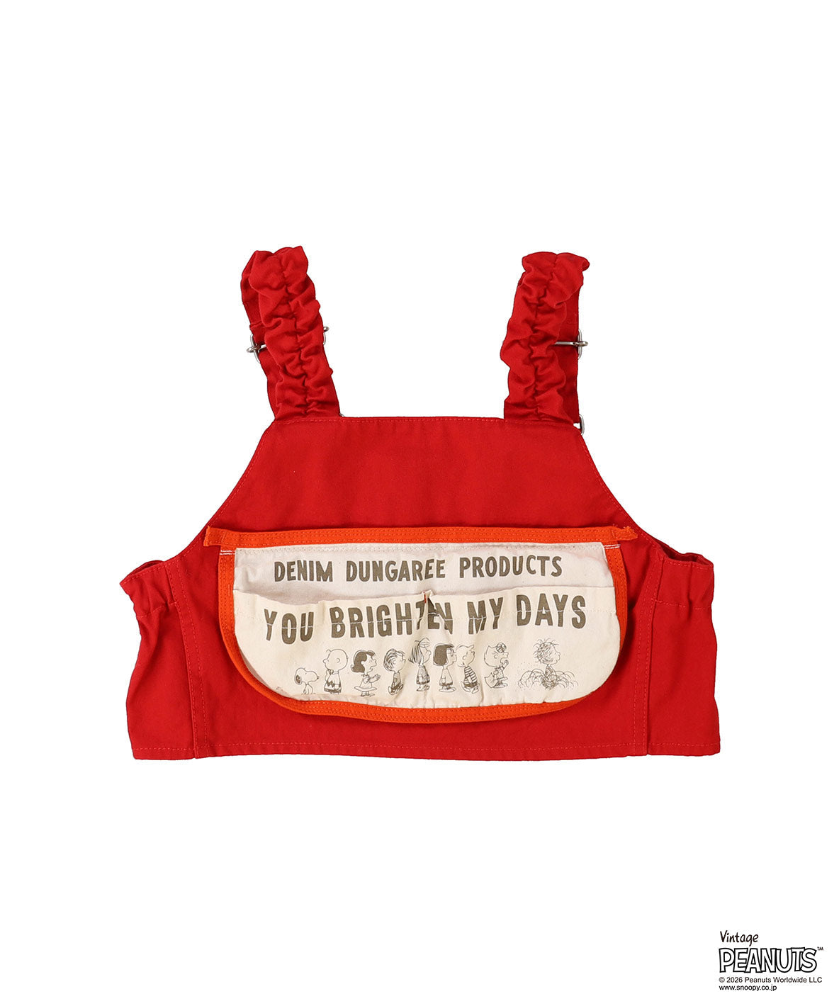 SNOOPY Apron Vest RED