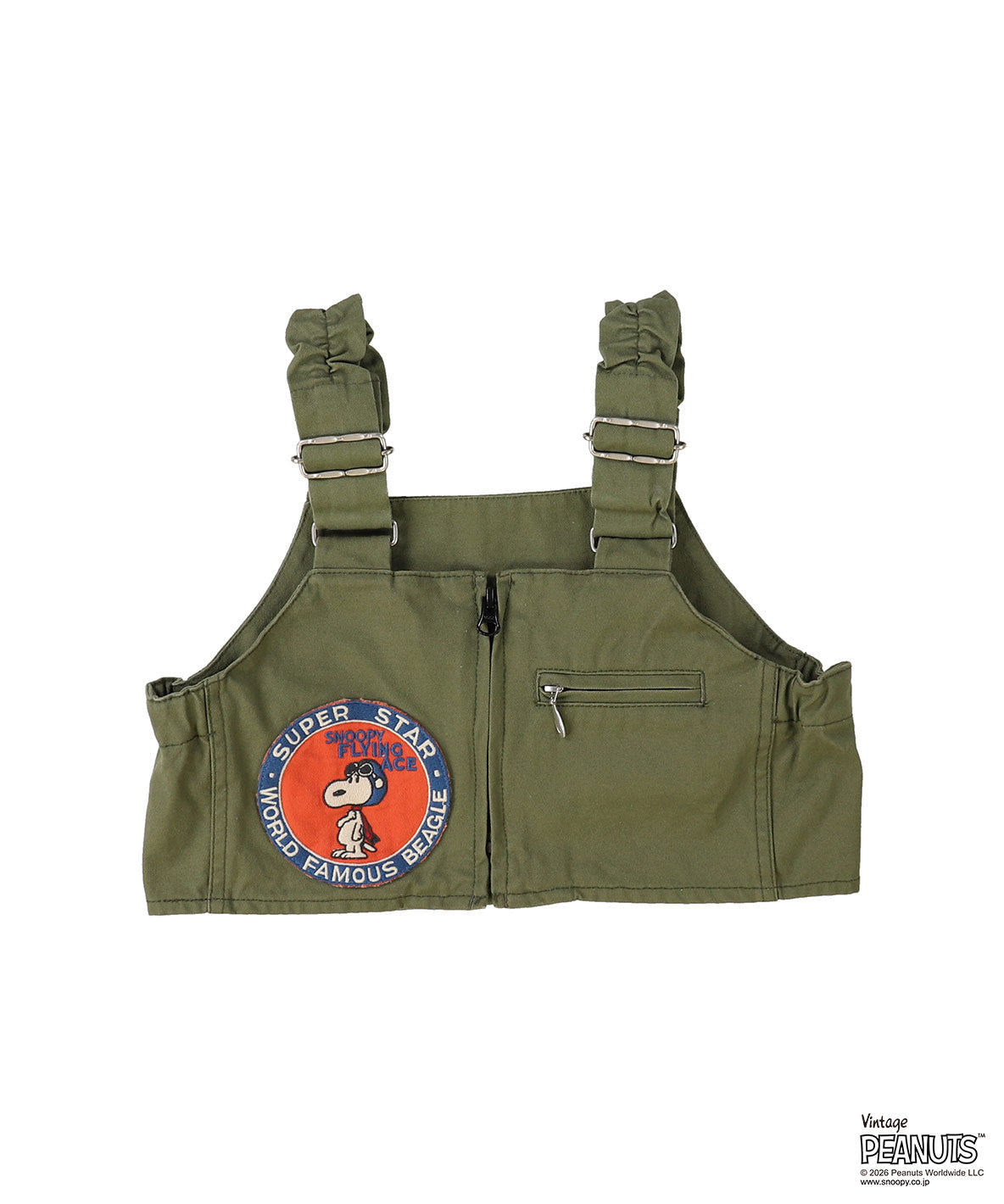 SNOOPY Apron Vest KHAKI