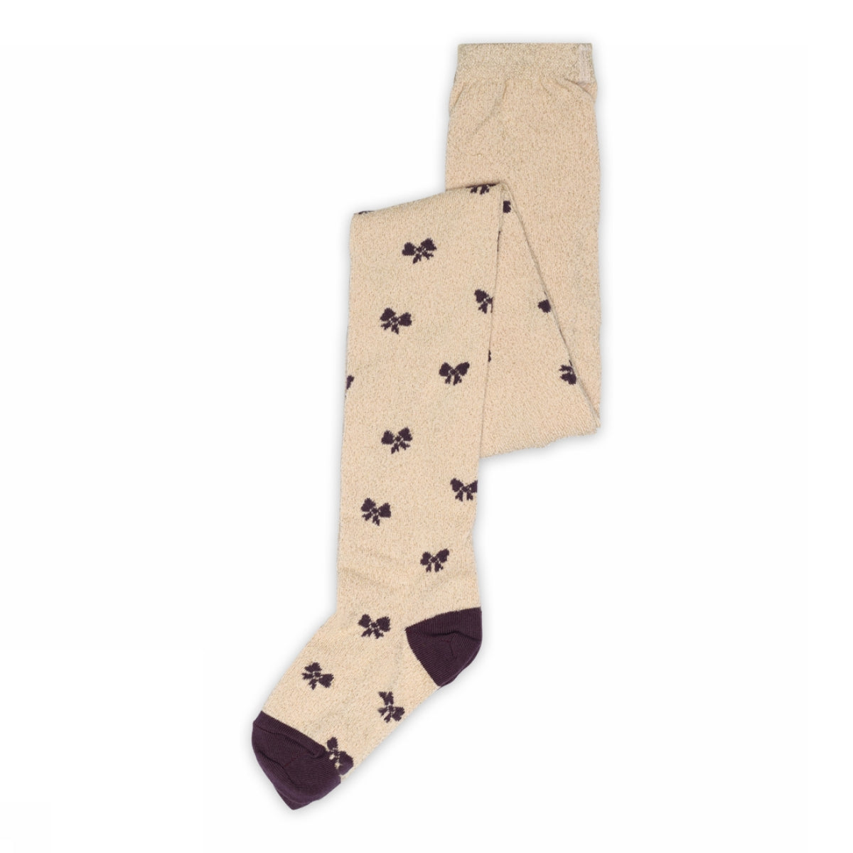 Melton Bows glitter tights Crystal Pink