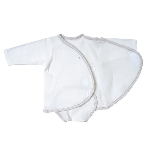PATTO SATTO OMEKASHI Long-Sleeve Baby Underwear - Grey