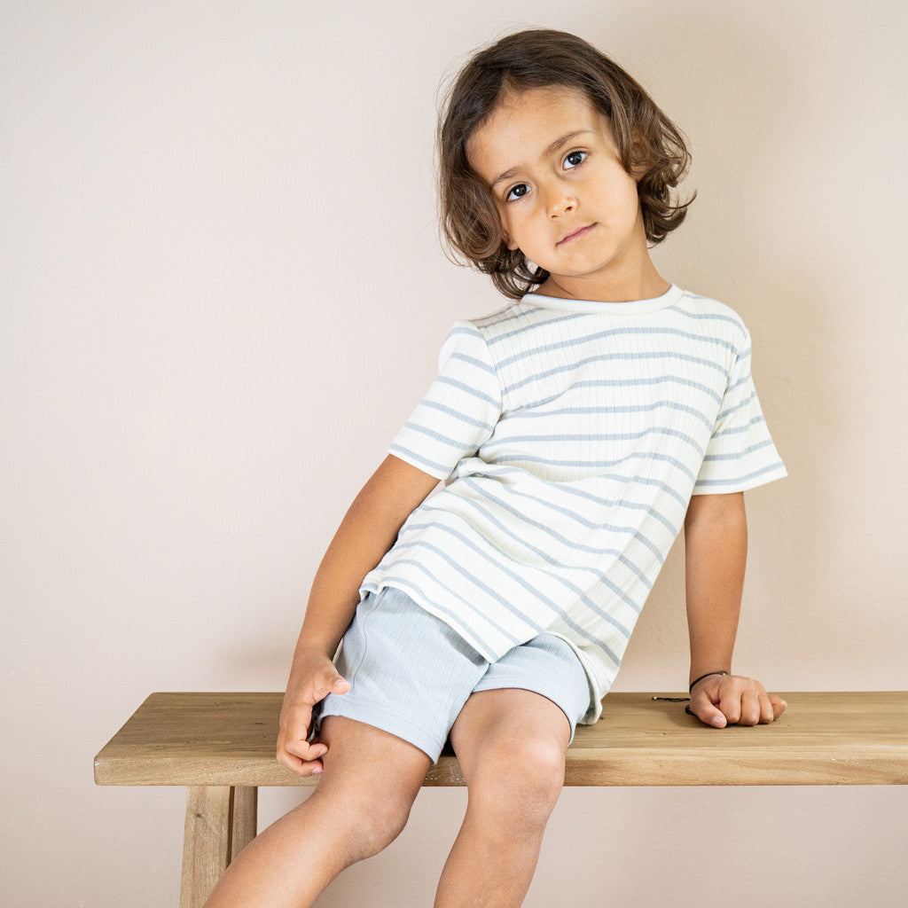 Nirvana 2-5Y - Powder Blue Stripes