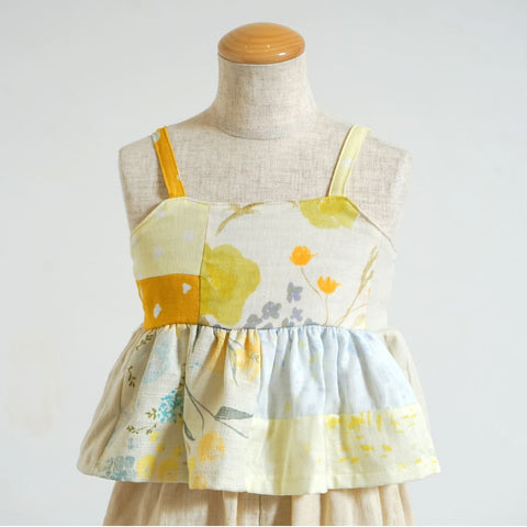 Naomi Patchwork Camisole Yellow